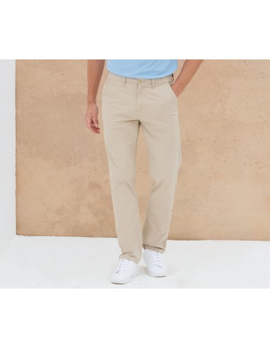 HEN-H650-Mens Stretch Chino with Flex Waistband
